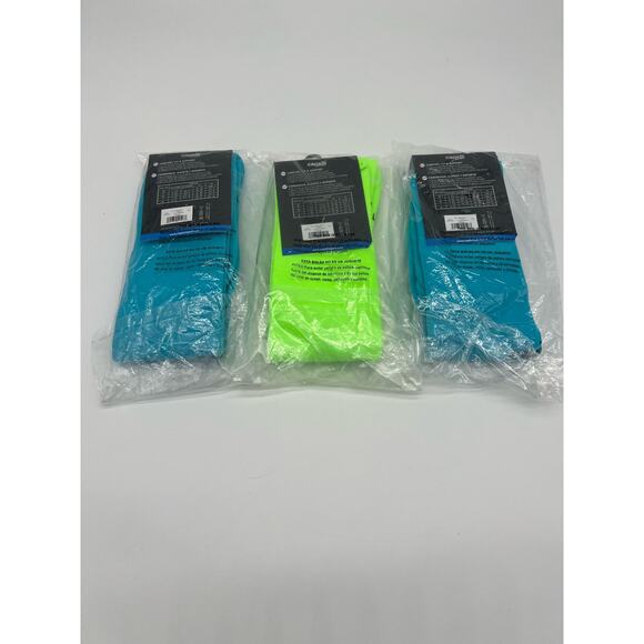 NWT Capelli Sport Soccer Match Socks AGX-1695 Blue Neon Green Lot of 3 Large - Picture 10 of 10